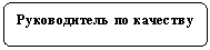 Flowchart: Alternate Process: Руководитель по качеству